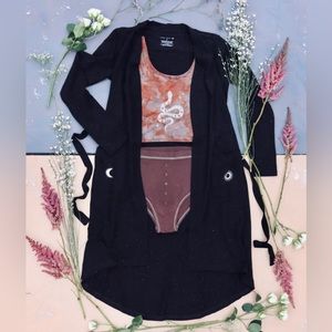 Purusha People dark vision quest cardigan size m